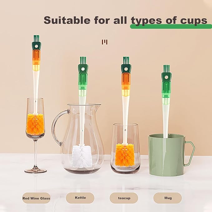 Cup lid groove cleaning brush