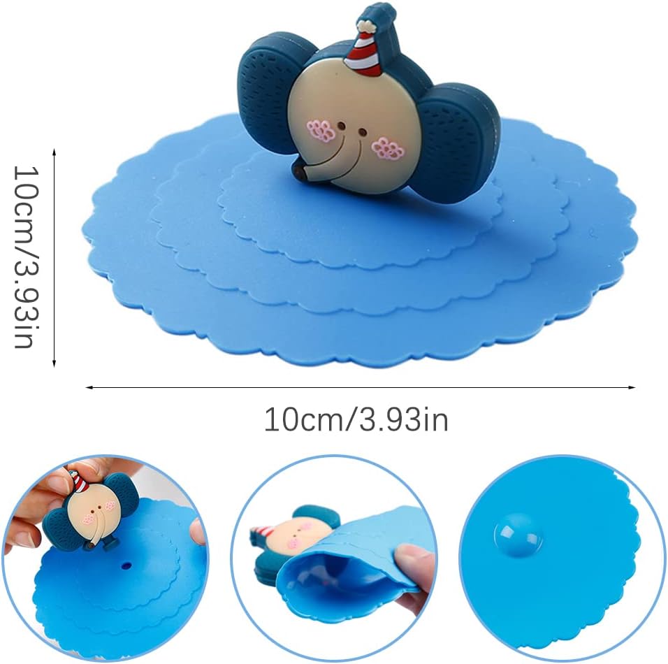 Cartoon Silicone Cup Lid