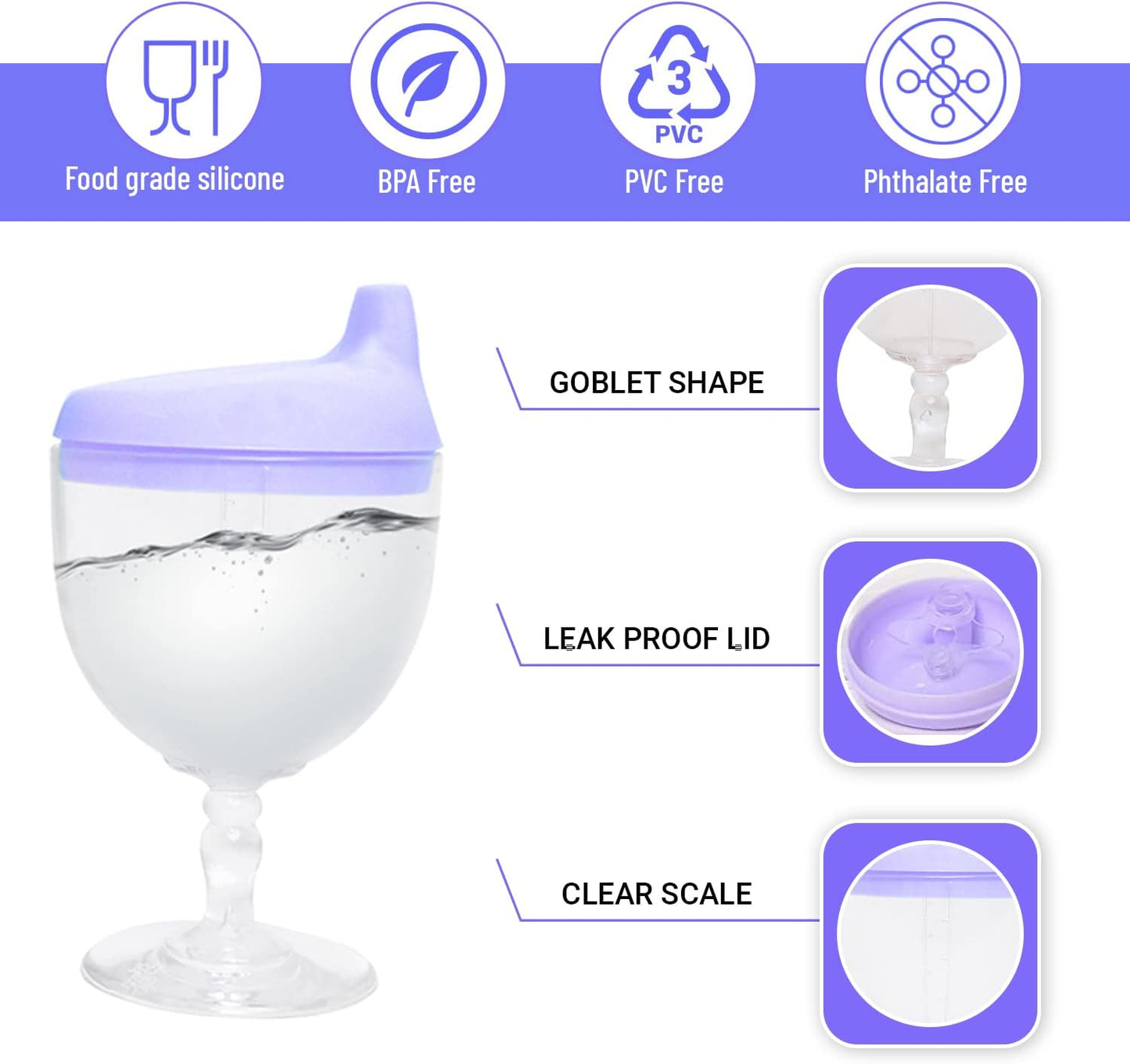 Baby Plastic Goblet Cup
