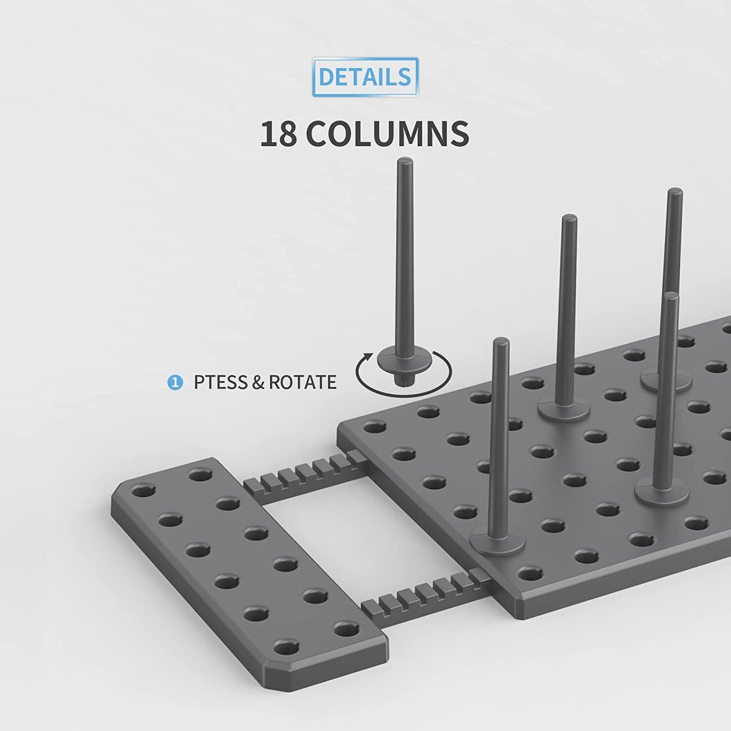 Adjustable Drawer Plate Rack