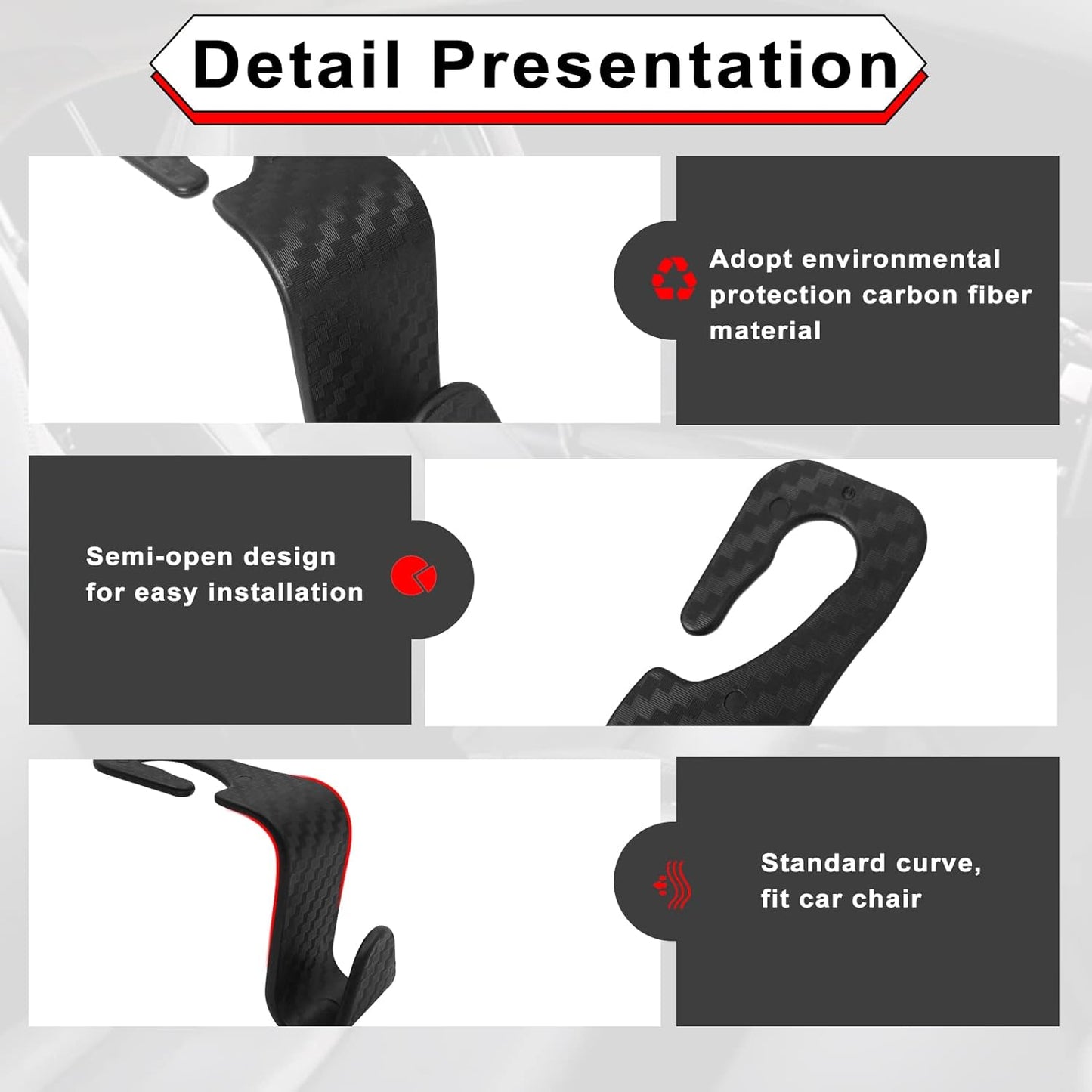 Car Backseat Hanger (2pcs)