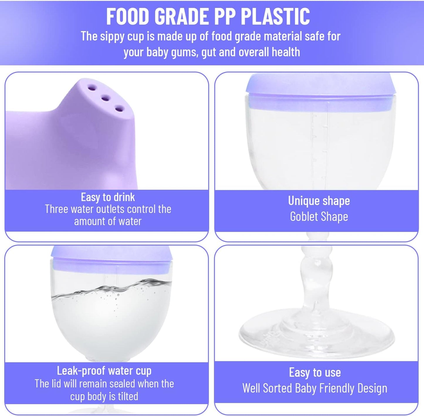 Baby Plastic Goblet Cup