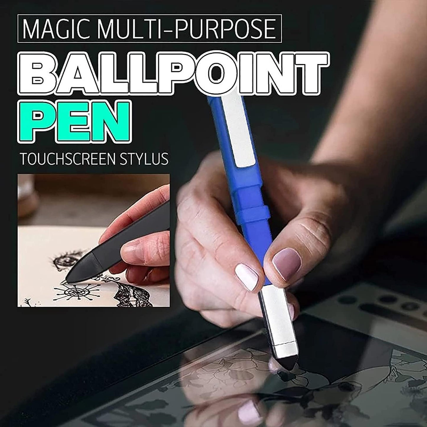 4 in 1 Multifunctional Pen , Phone holder, Stylus, Screwdriver