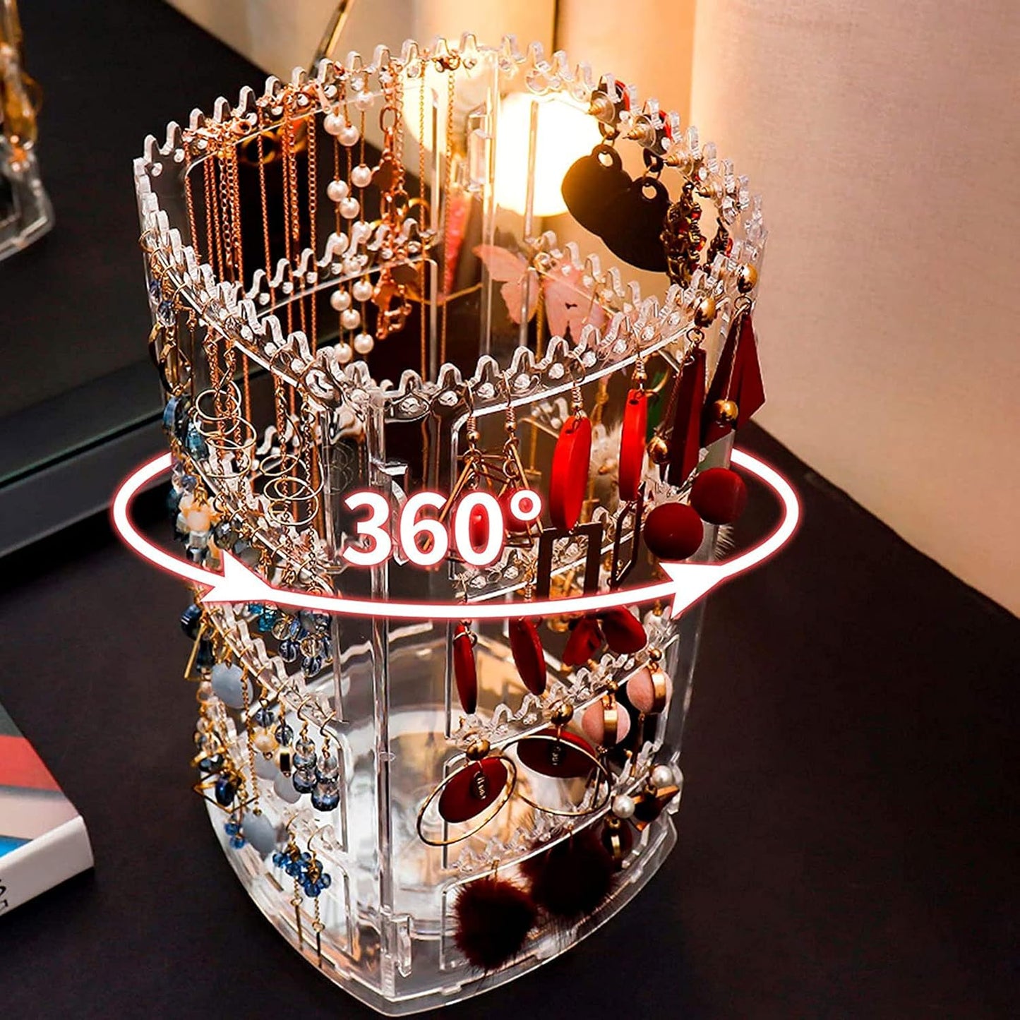 Rotating Jewelry Organizer Stand