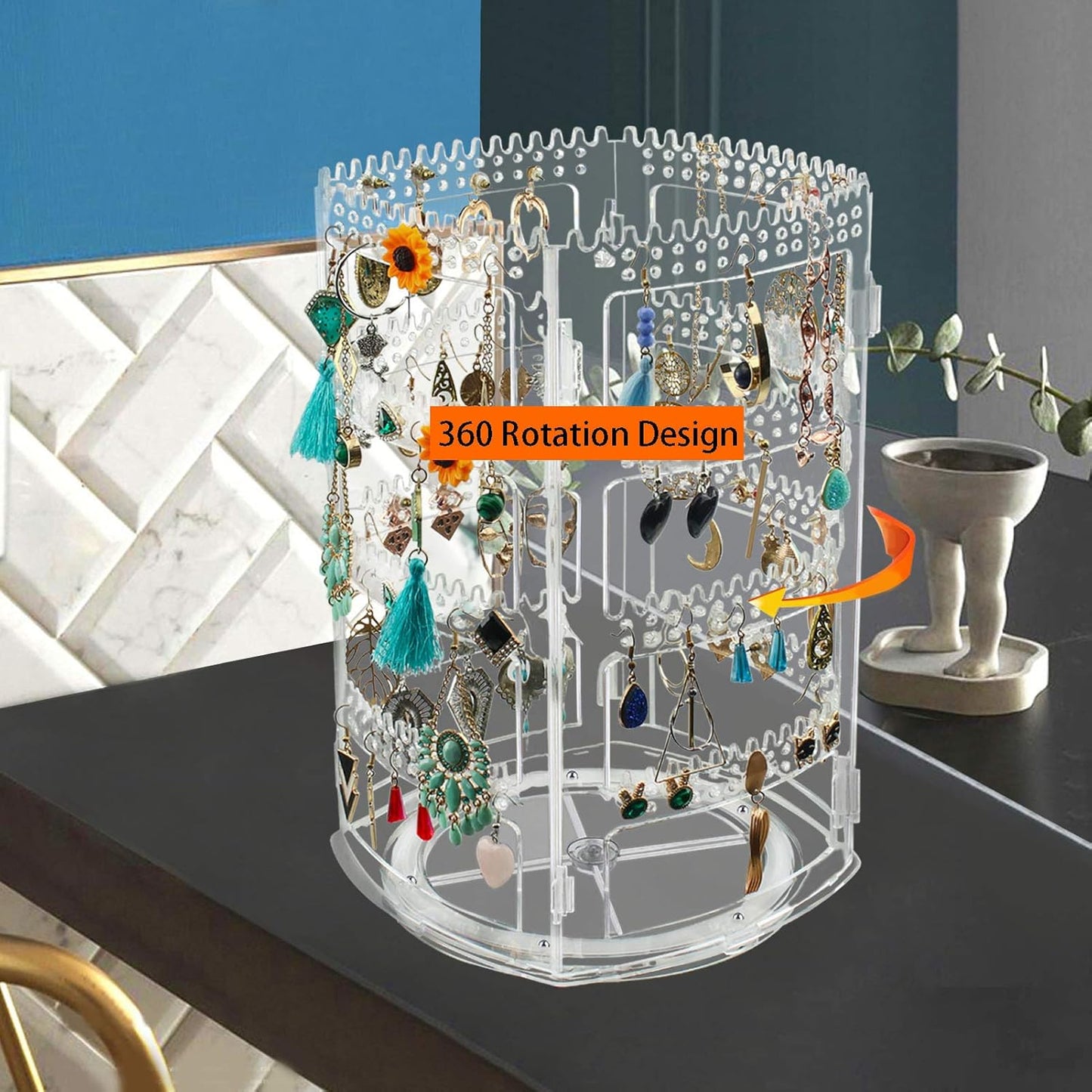 Rotating Jewelry Organizer Stand
