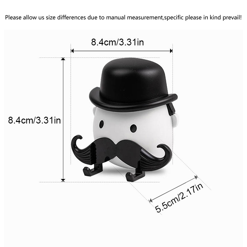 Shaving Razor Holder, Moustache Shape Plastic Shaver Holder Bathroom Washroom Wall Sucker Storage Rack