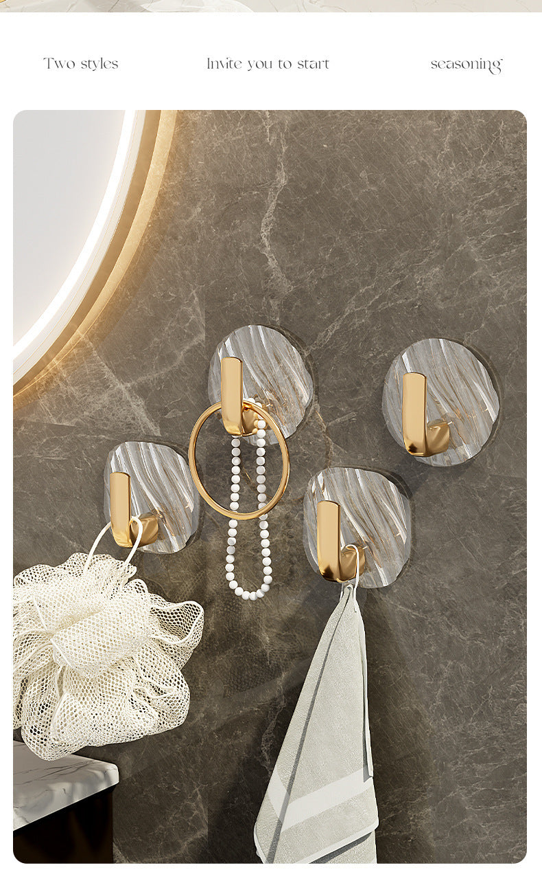 Acrylic wall hooks for bathroom and bedroom