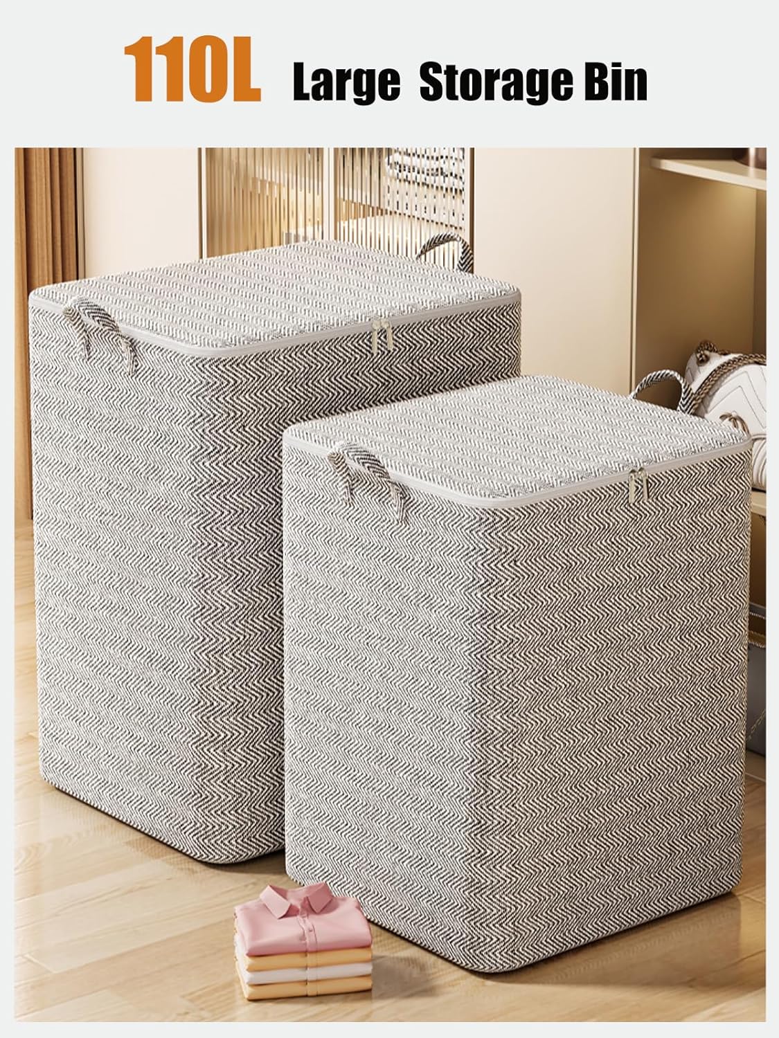 Storage bag for clothes, blankets and pillows
