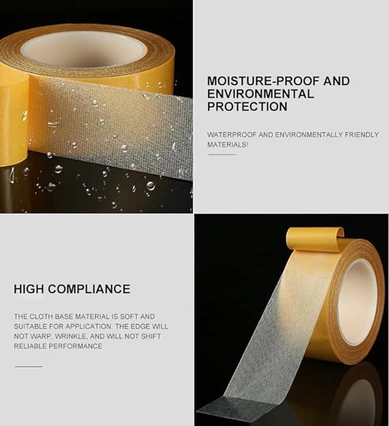 Double sided fabric tape, 10 meters long
