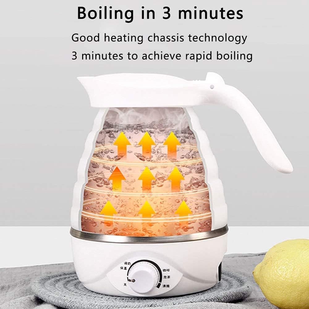 Foldable kettle for boiling water