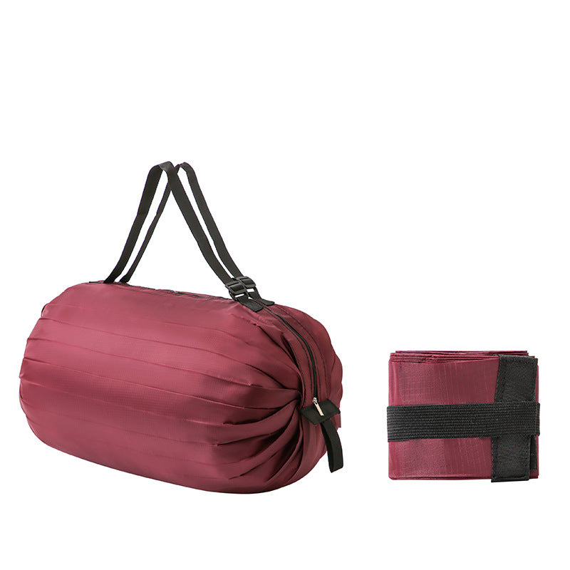 Portable large shopping bag in red