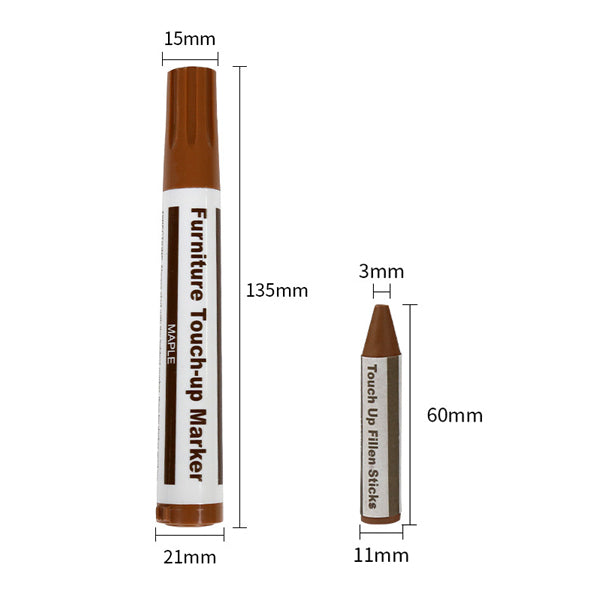 Easy-to-use wood scratch repair kit
