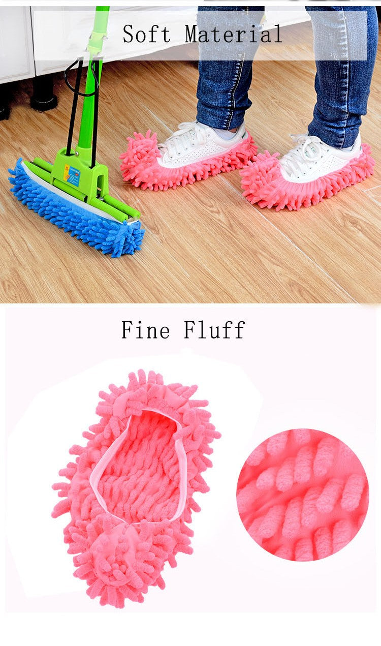 Mopping Slippers, Cleaning Slipper, Mop Shoe Microfibre Slippers for Cleaning, Multi-Function Floor Cleaning Shoe Covers