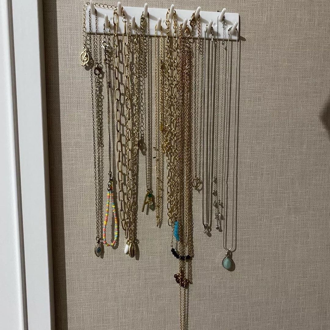 9 Pcs New Adhesive Wall Mount Jewelry Hooks Holder Storage Set Organizer  Display Wall Stickers Hook