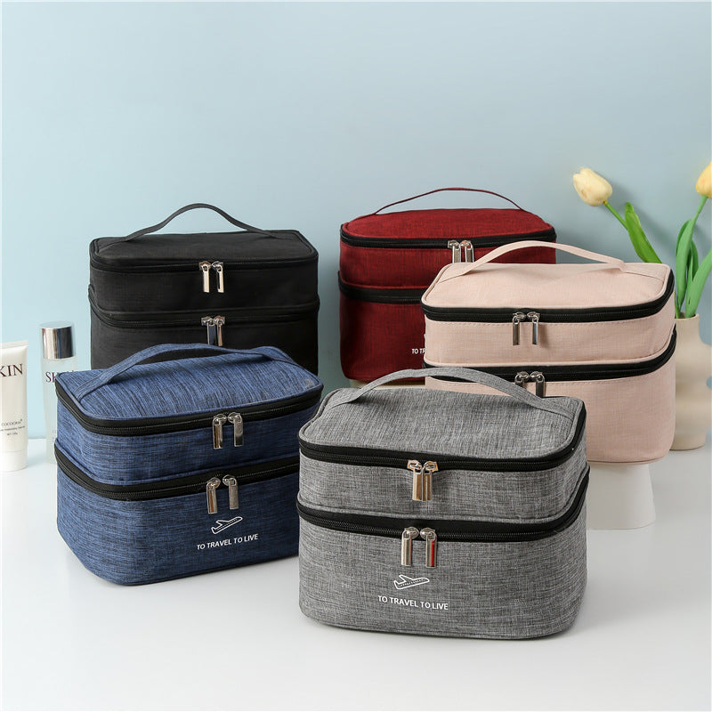 Travel Dual Layer Cosmetic Bag