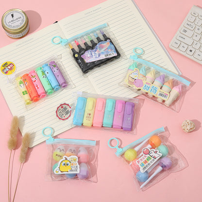 Cute Mini Highlighters (6 colors)