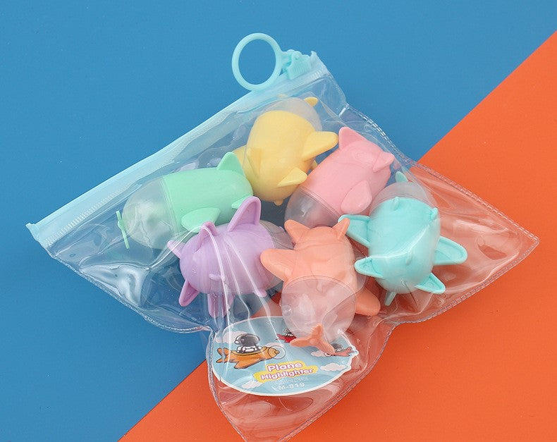 Cute Mini Highlighters (6 colors)