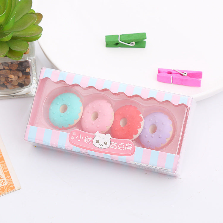 Children Dessert Theme Erasers (4 pcs)