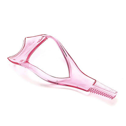 Eyelash guide made of hard, durable plastic