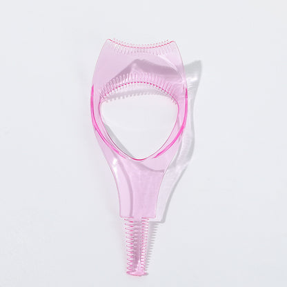 3-in-1 eyelash tool, transparent pink