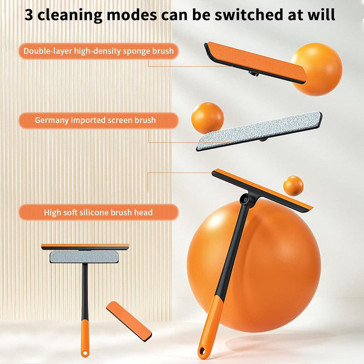 Window screen cleaning brush