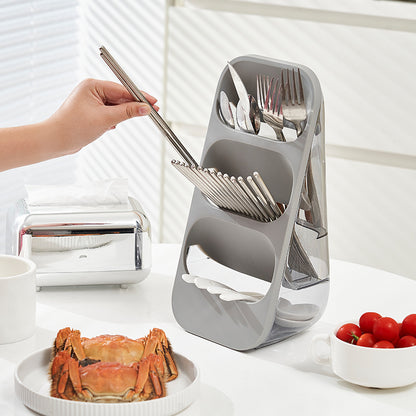 3-layer utensil and brush rack in grey