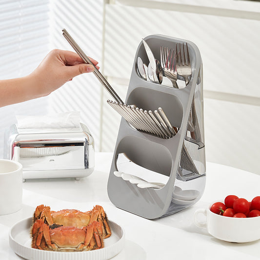 3-layer utensil and brush rack in grey