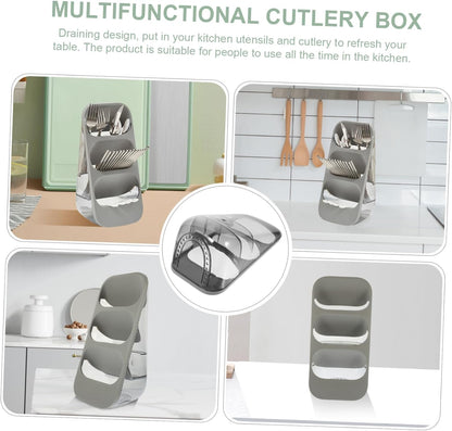 Durable resin utensil rack