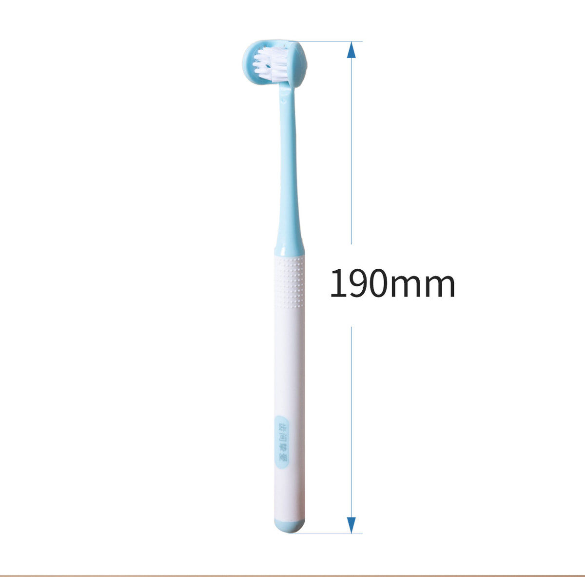 3-sided toothbrush that saves brushing time