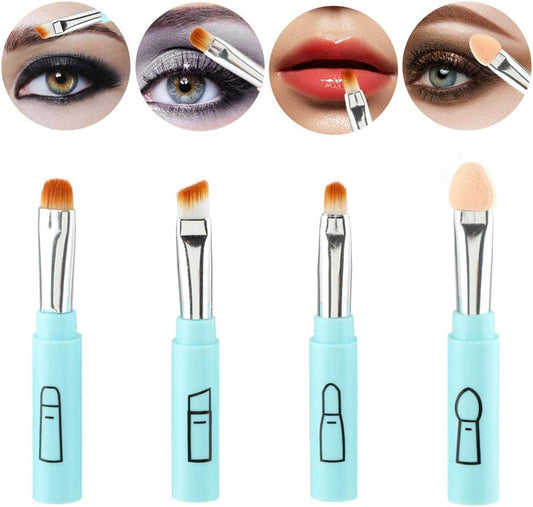 4-in-1 makeup brush pen with 4 brush heads