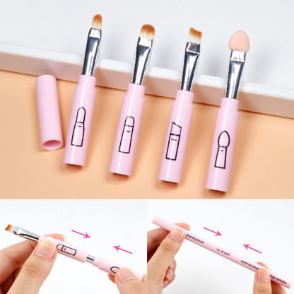 Makeup brush pen made of PP and soft fibers