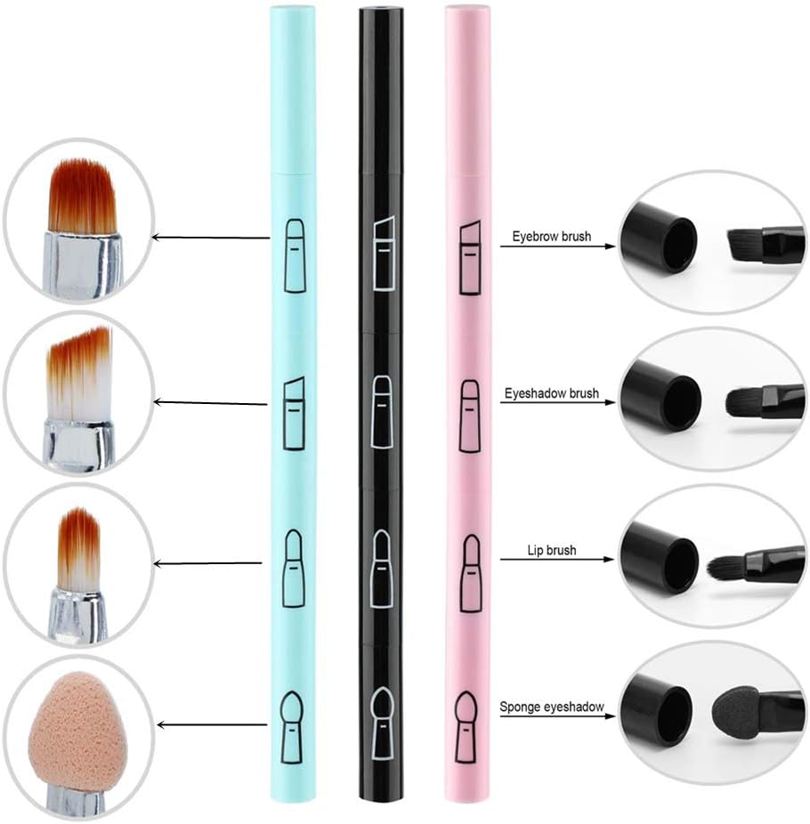 Portable makeup brush pen for travel