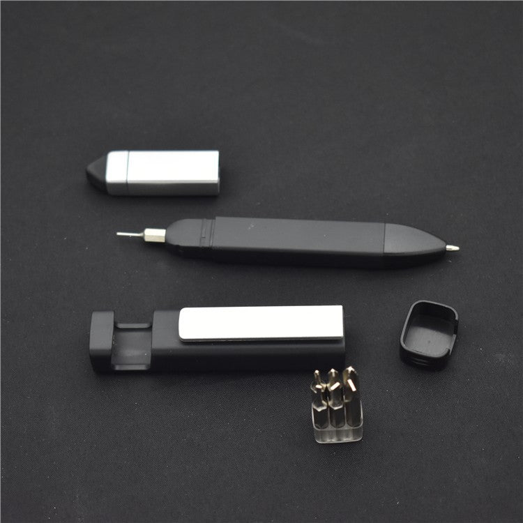 4-in-1 multifunctional pen in black