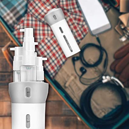 Travel toiletry bottles for shampoo, conditioner and body wash