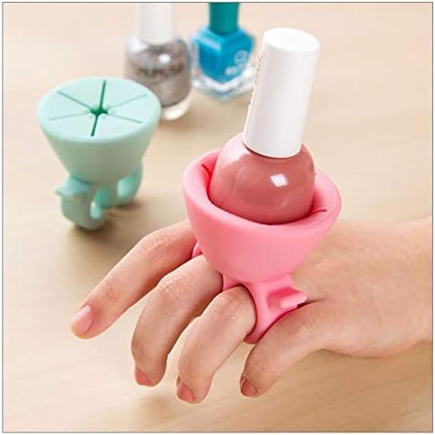 Buy tweexy Hinge Untippable Nail Polish Holder, Fingernail Painting Tools,  Anti-Spill Suction Cup Bottle Stand, Nail Art Pedicure & Manicure  Accessories (Beach Glass) Online at Low Prices in India - Amazon.in