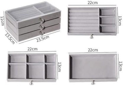 3 Drawers Jewelry Box