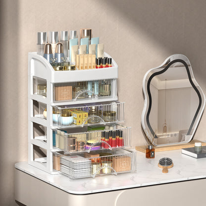 5-level organizer with transparent drawers