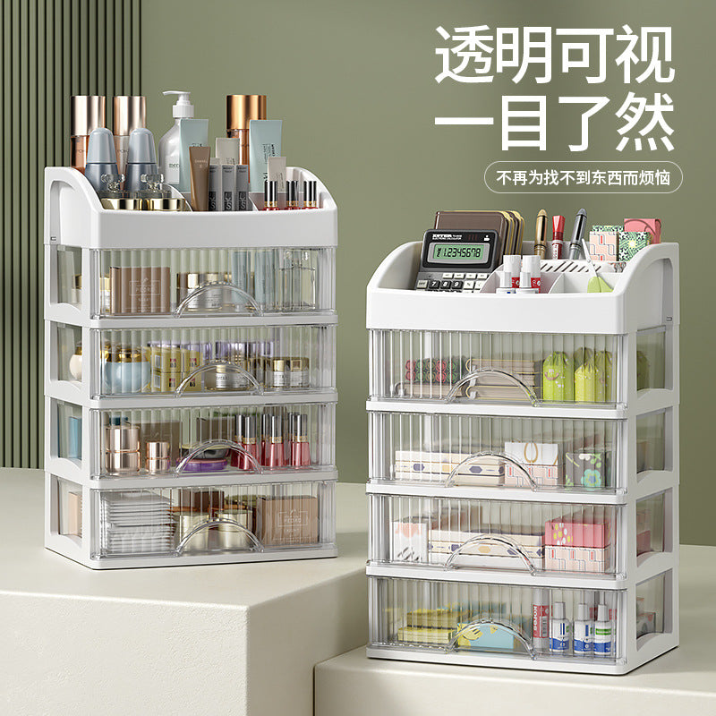 Desktop drawer organizer for cosmetics
