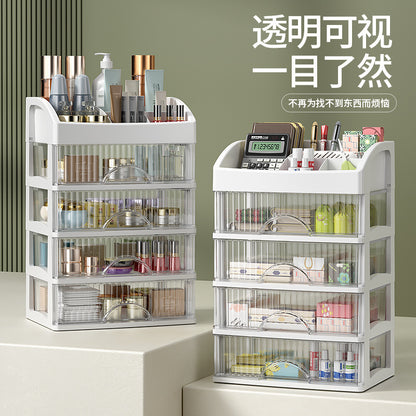 Desktop drawer organizer for cosmetics