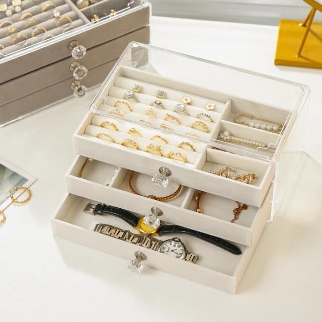 3 Drawers Jewelry Box