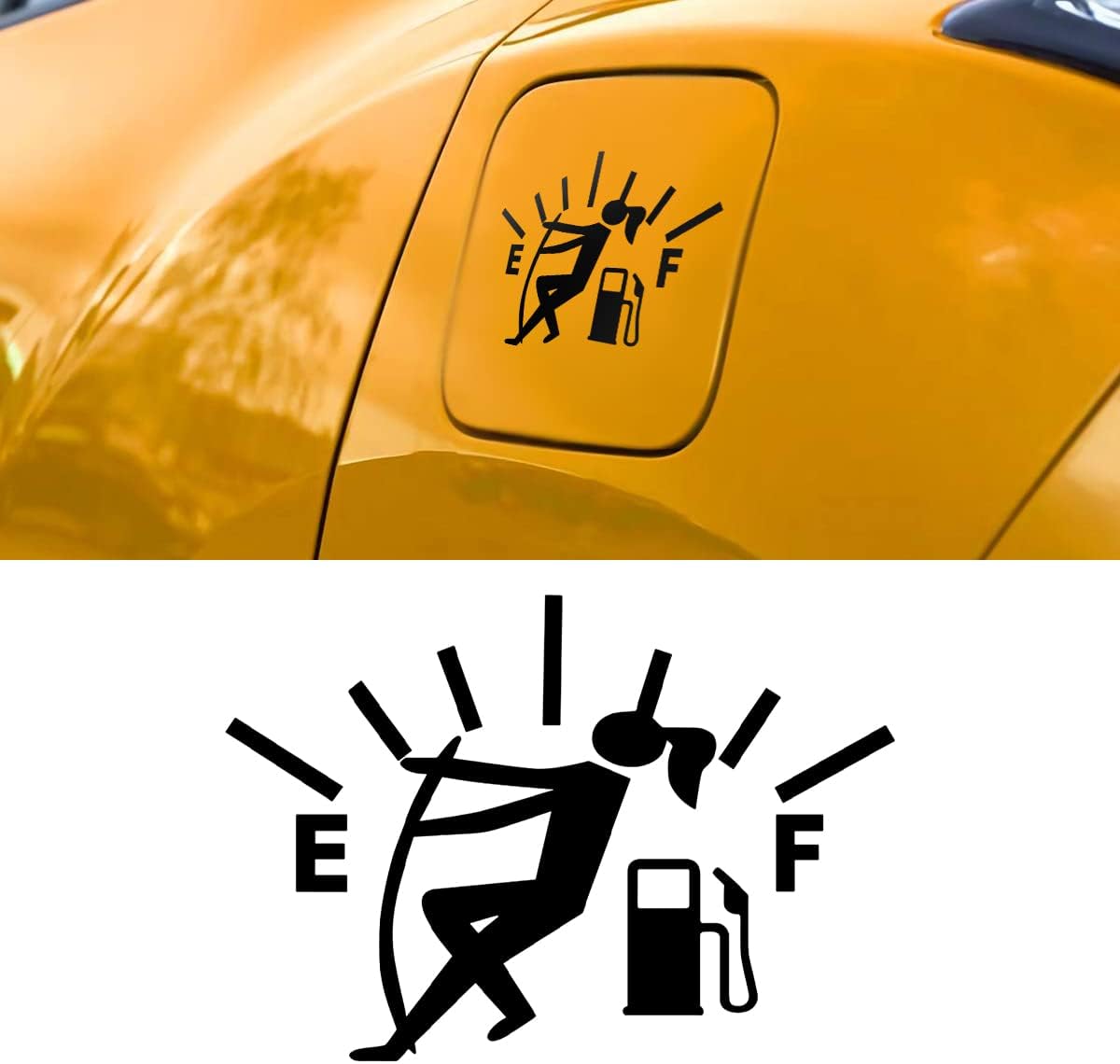 Car Feul Tank Sticker,  Funny Gas  Lid Sticker