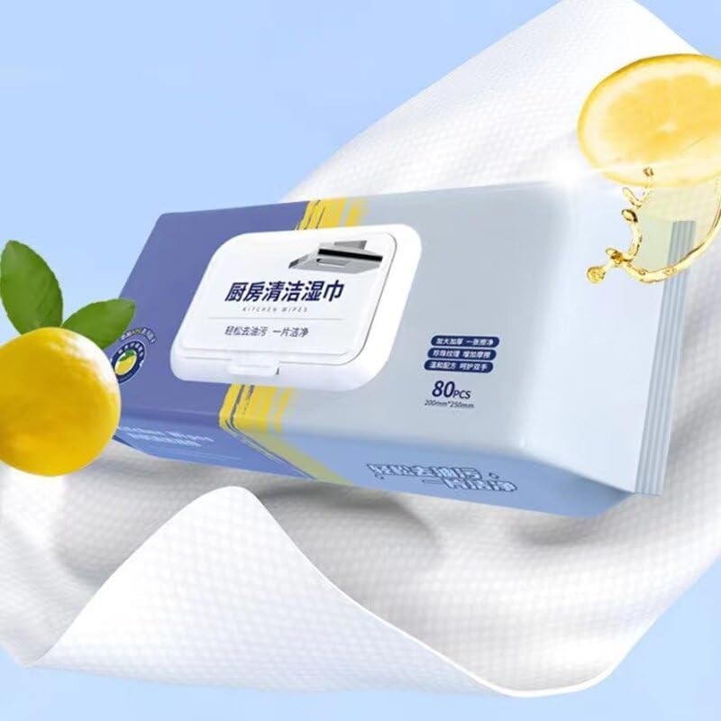Kitchen Cleaning Wet Wipes (80 wipes)