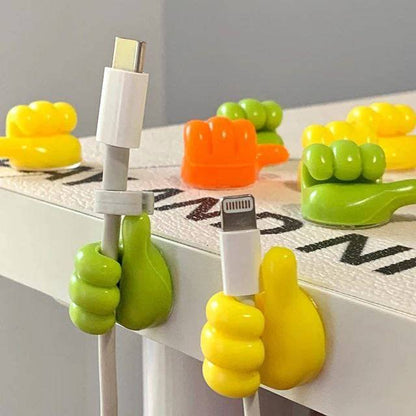 Multi-Purpose Thumb Hook     Self-Adhesive Wall Decoration Hook for Cable Clip Key Hat Makeup Brush, Home Office Wall Storage