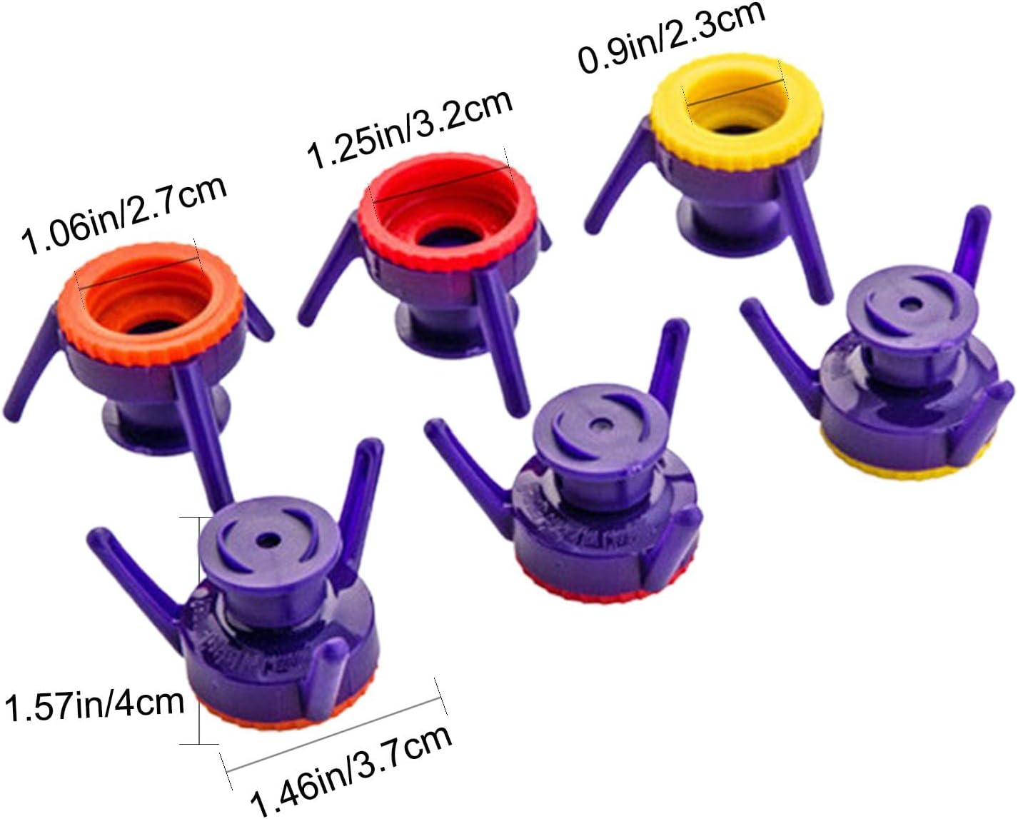 Inverted Bottle Caps  (3 pieces)
