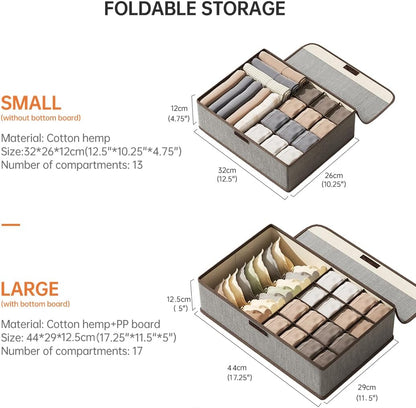 Underwear Organizer Box with Cover