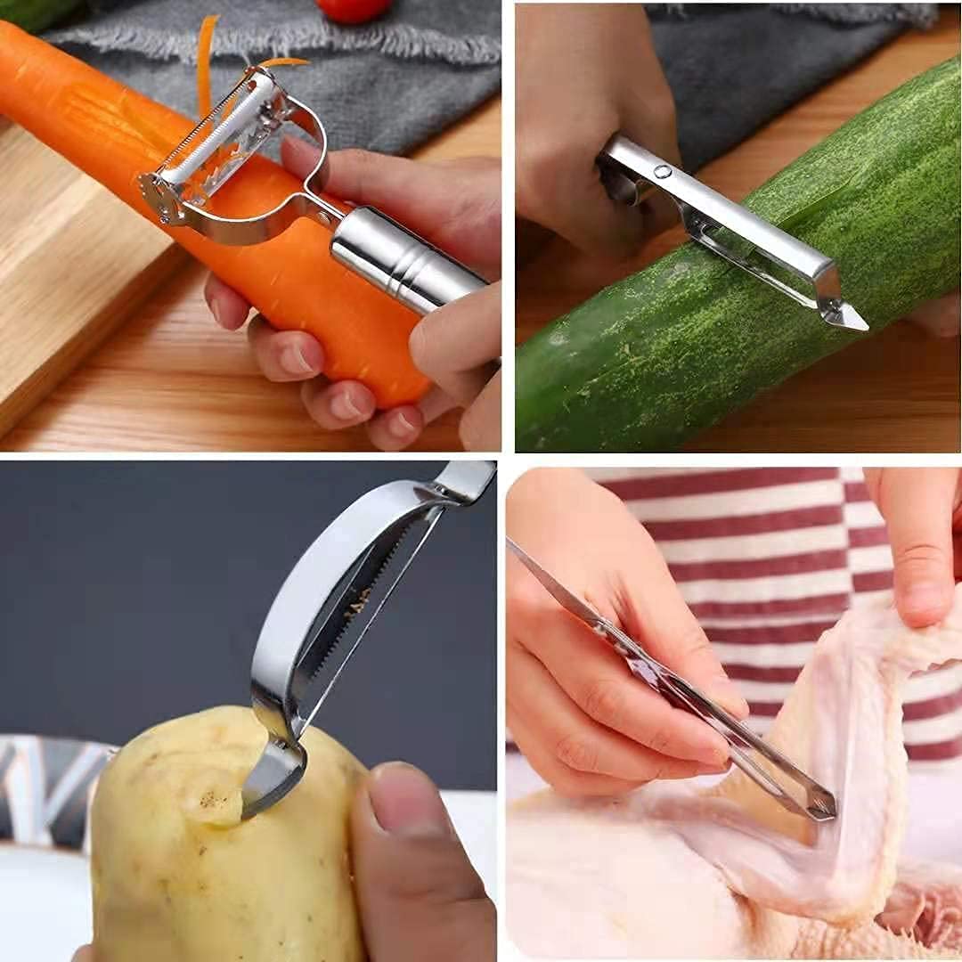 Multifunctional Vegetable Peeler & Slicer Stainless Steel