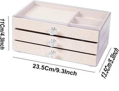 3 Drawers Jewelry Box