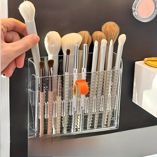 Wall Mounted Makeup Brushes Organizer
