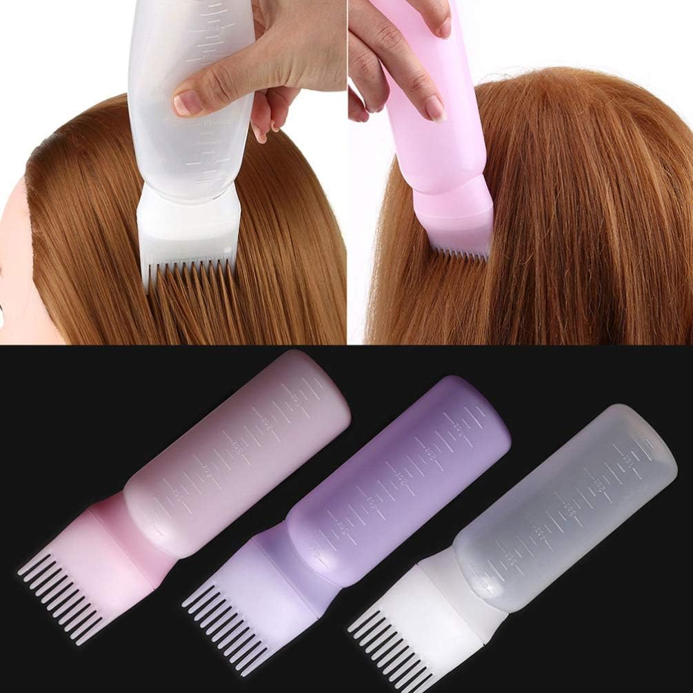 Hair Dye Applicator Comb Bottle