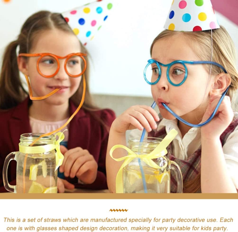 Fun Eyeglasses Drinking Straw